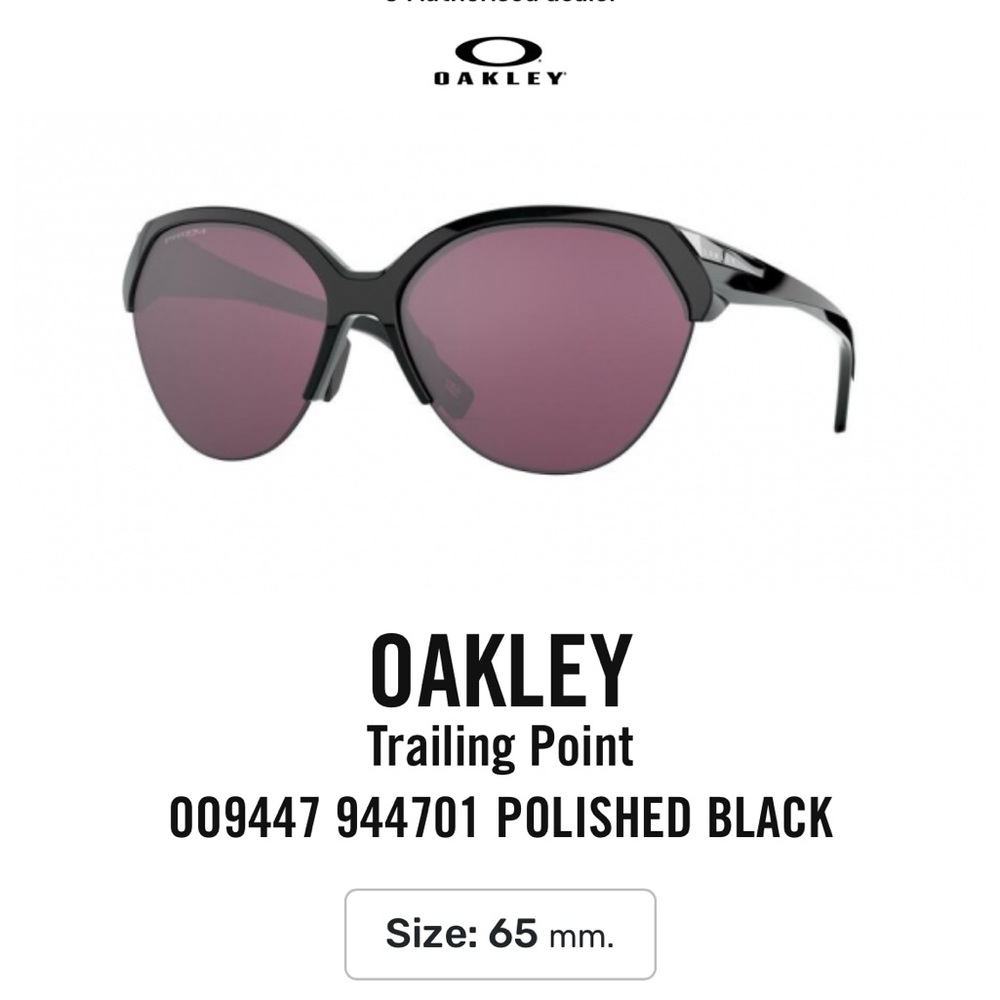 Oakley oversized sunglasses Trailing Point prizm polarized 65mm